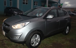 The 2013 Hyundai Tucson donated to the Dieppe Bay Station