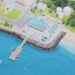 A computer-generated impression of the new state-of-the-art Fisheries Complex and jetty to be constructed on Nevis prior to the decision to construct it in Bath Village. The complex is a gift from the Government and People of Japan through the Japan International Cooperation Agency (JICA) (file photo)