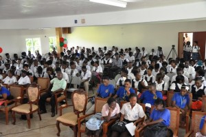  A section of the students at the session