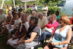  A section of persons attending the ground breaking ceremony for the Veterinary Clinic Expansion project at Prospect Estate on January 30, 2014 