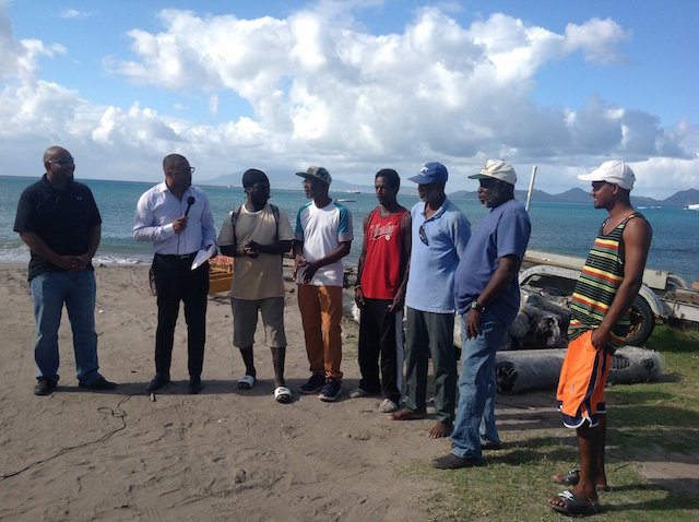 Premier of Nevis Delivers Fish Pot Wires to Fishermen in Bath Village ...