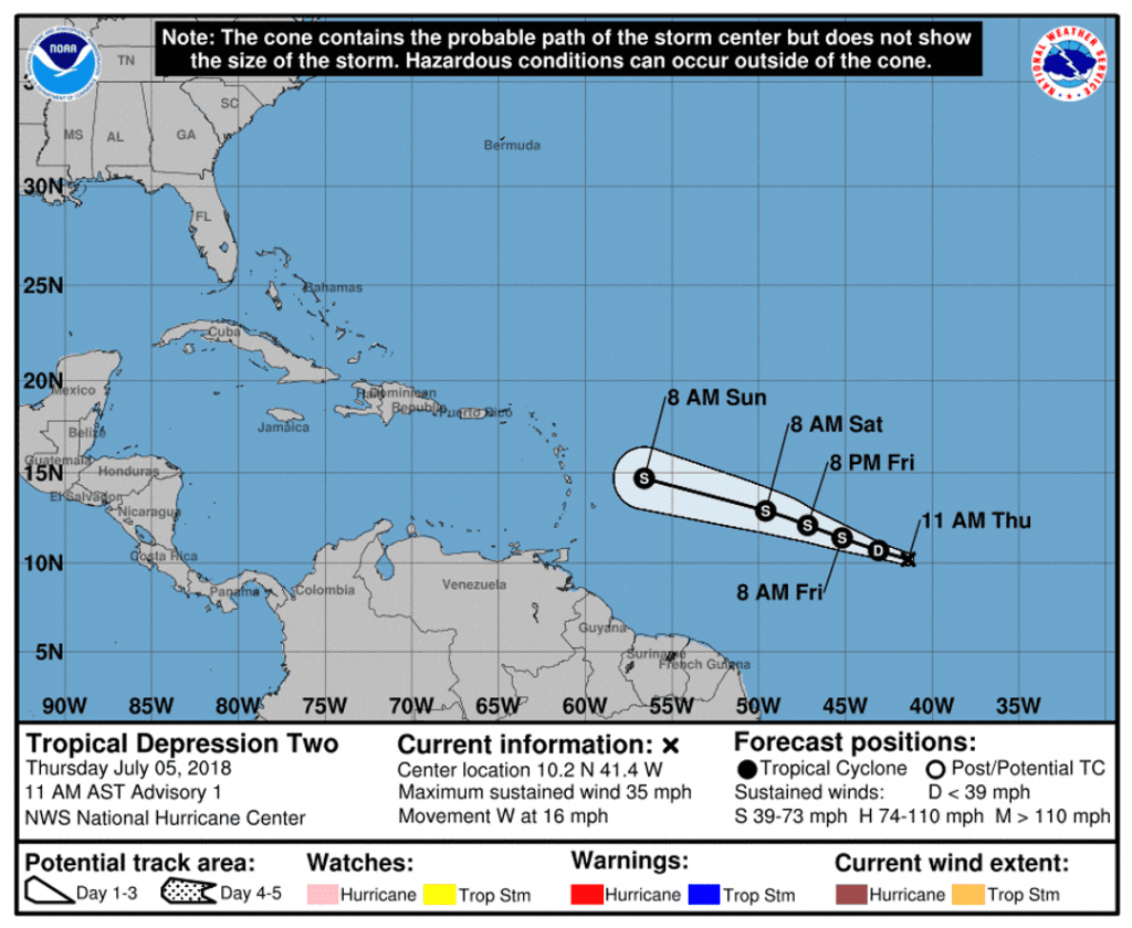 Tropical Storm Beryl forms, expected to weaken before hitting Caribbean ...